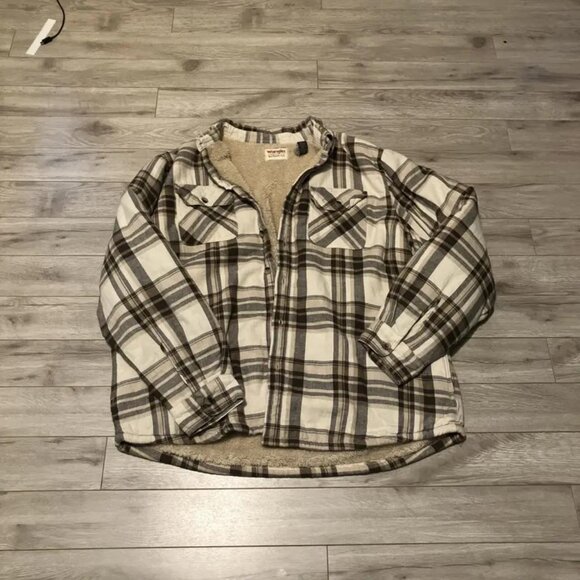 WRANGLER AUTHENTIC winter fur lined button up - Picture 1 of 5